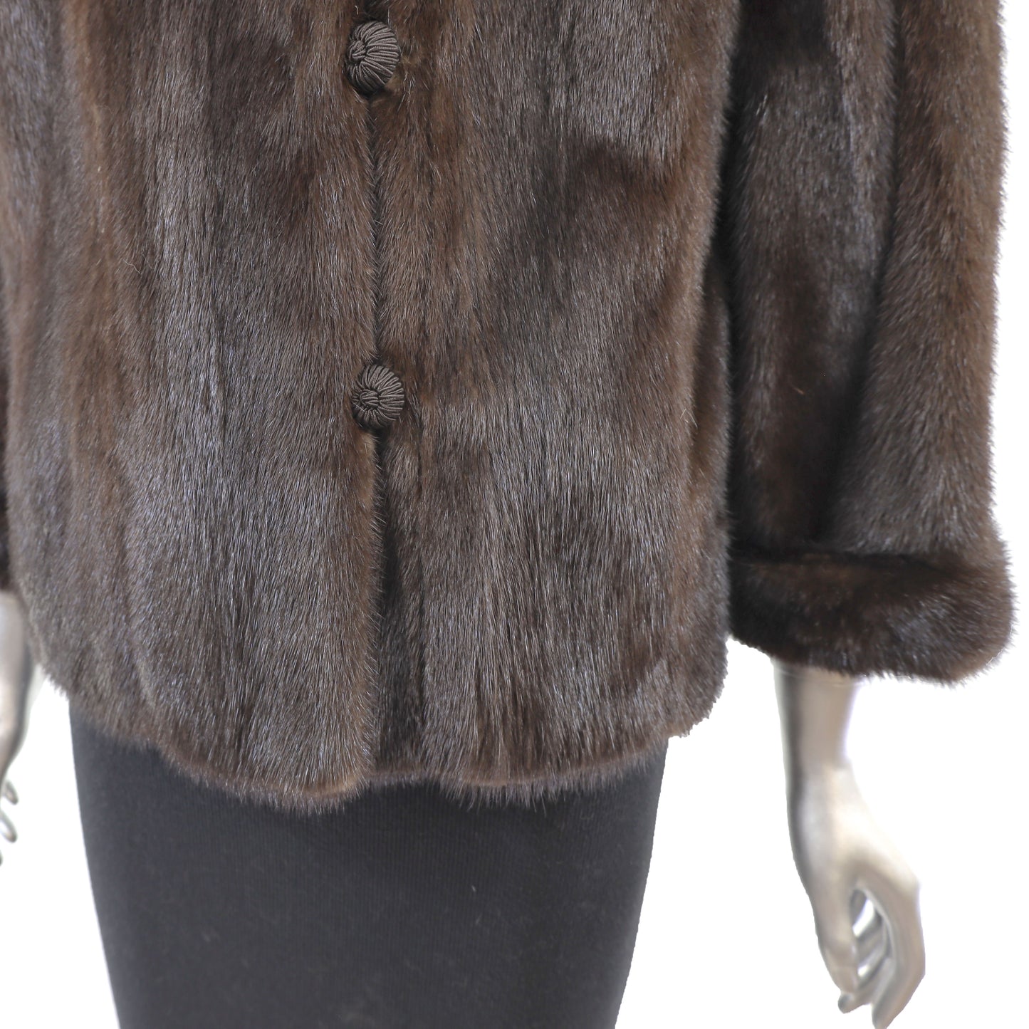 Mahogany Bolero Mink Jacket- Size M