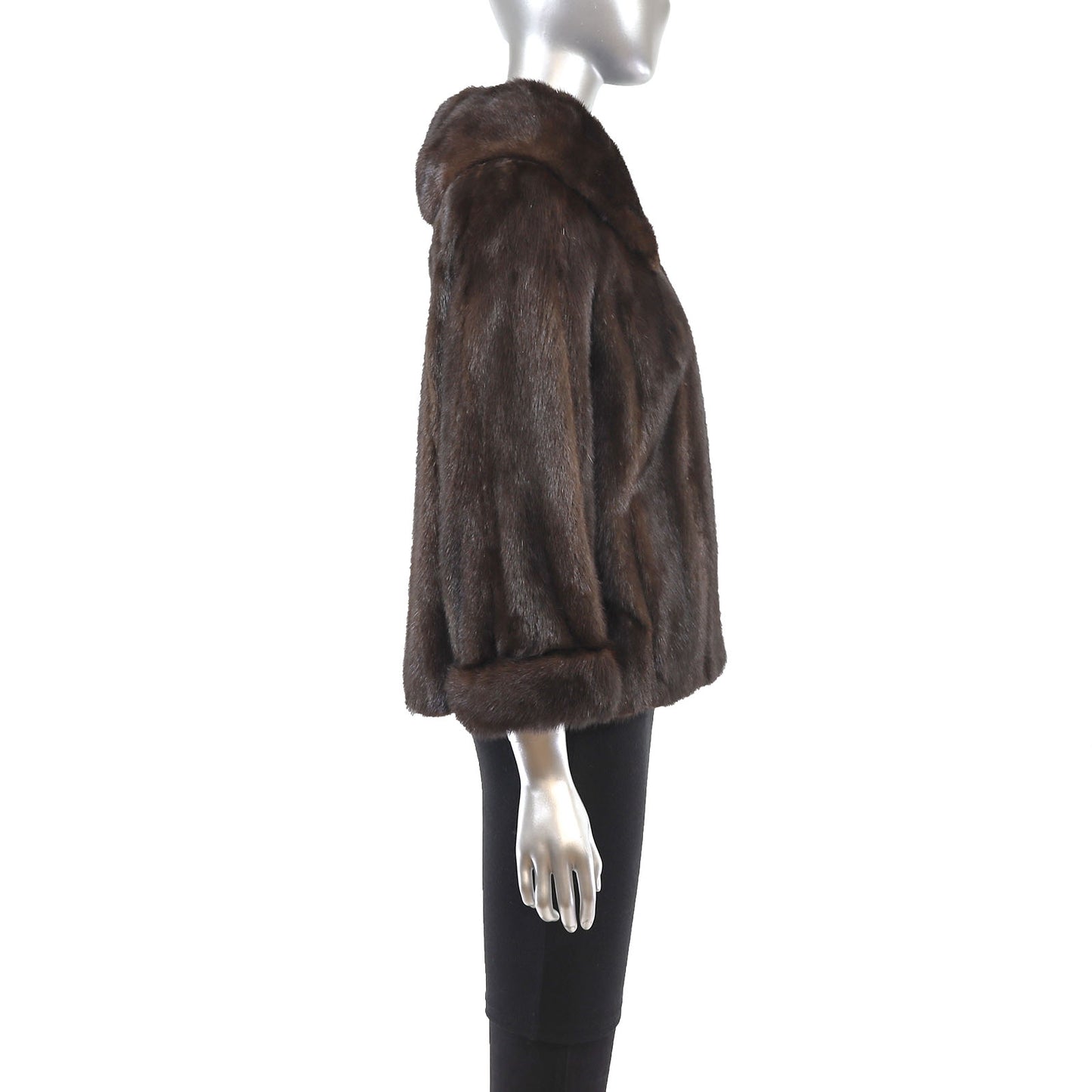 Mahogany Bolero Mink Jacket- Size M