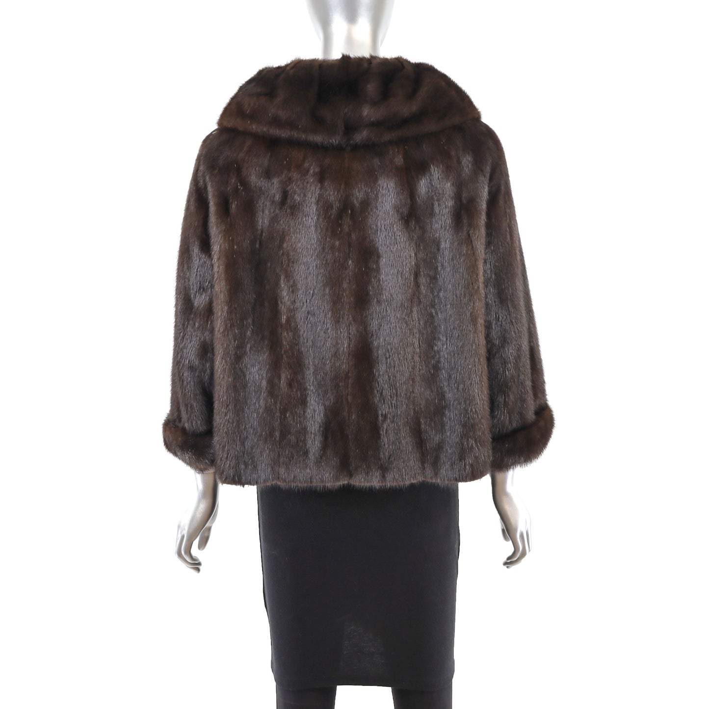 Mahogany Bolero Mink Jacket- Size M