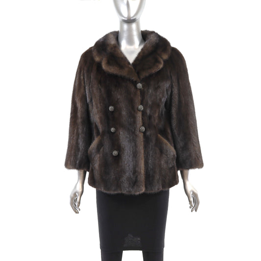 Mahogany Mink Jacket- Size M