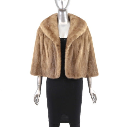 Autumn Haze Mink Bolero Jacket- Size M