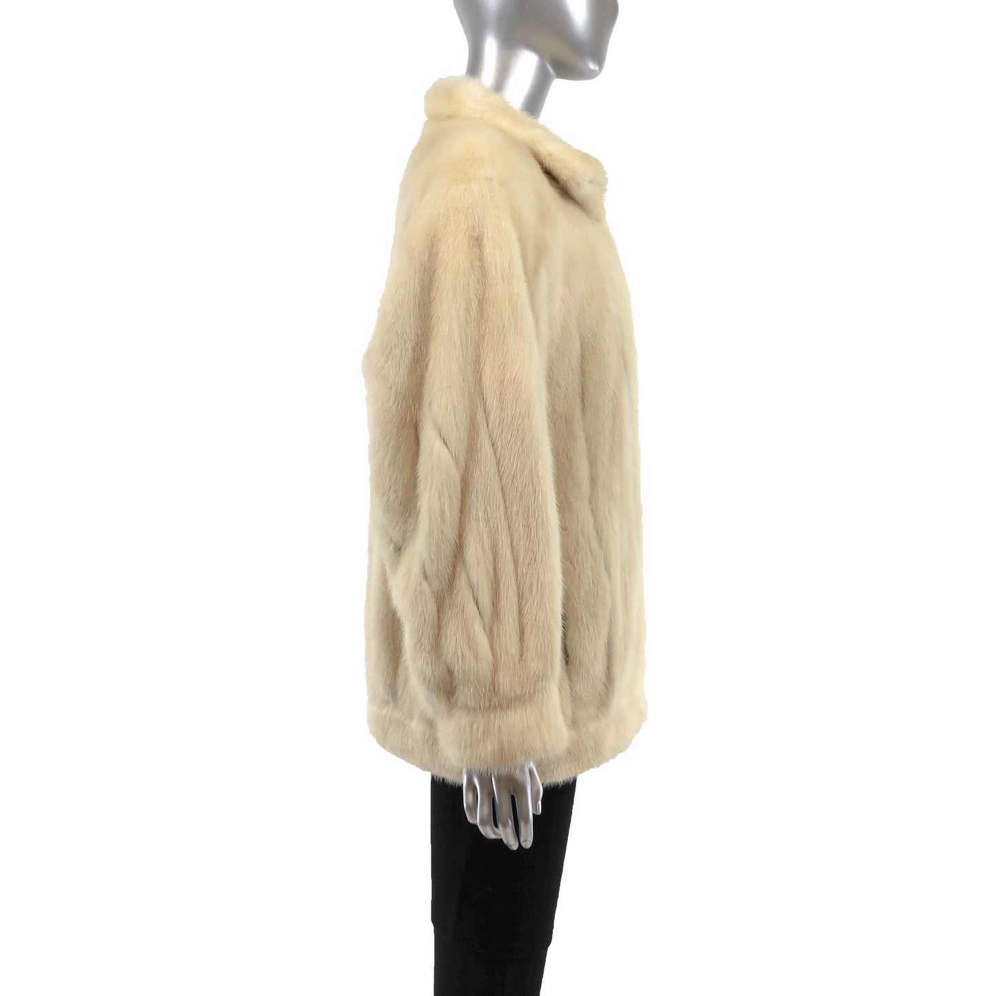 Beige Mink Jacket- Size S