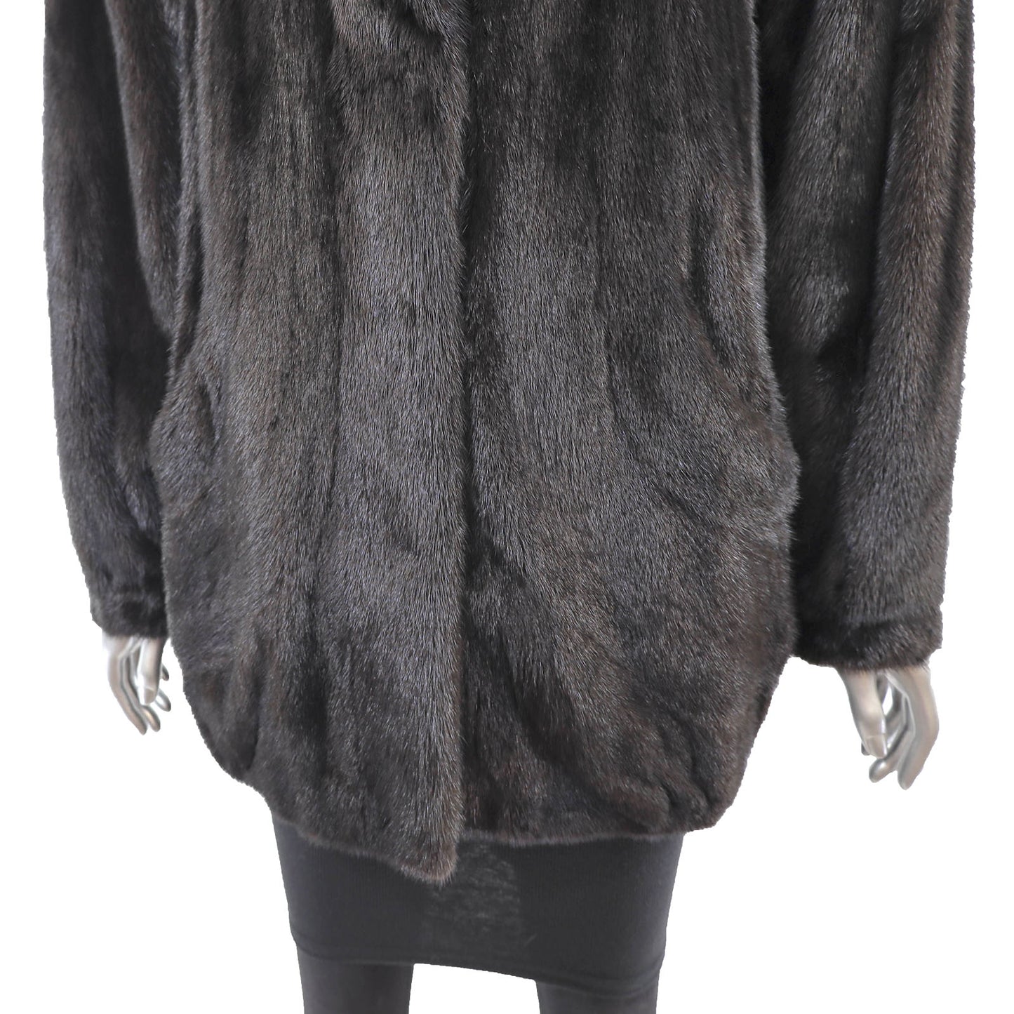 Black Mink Jacket- Size XL