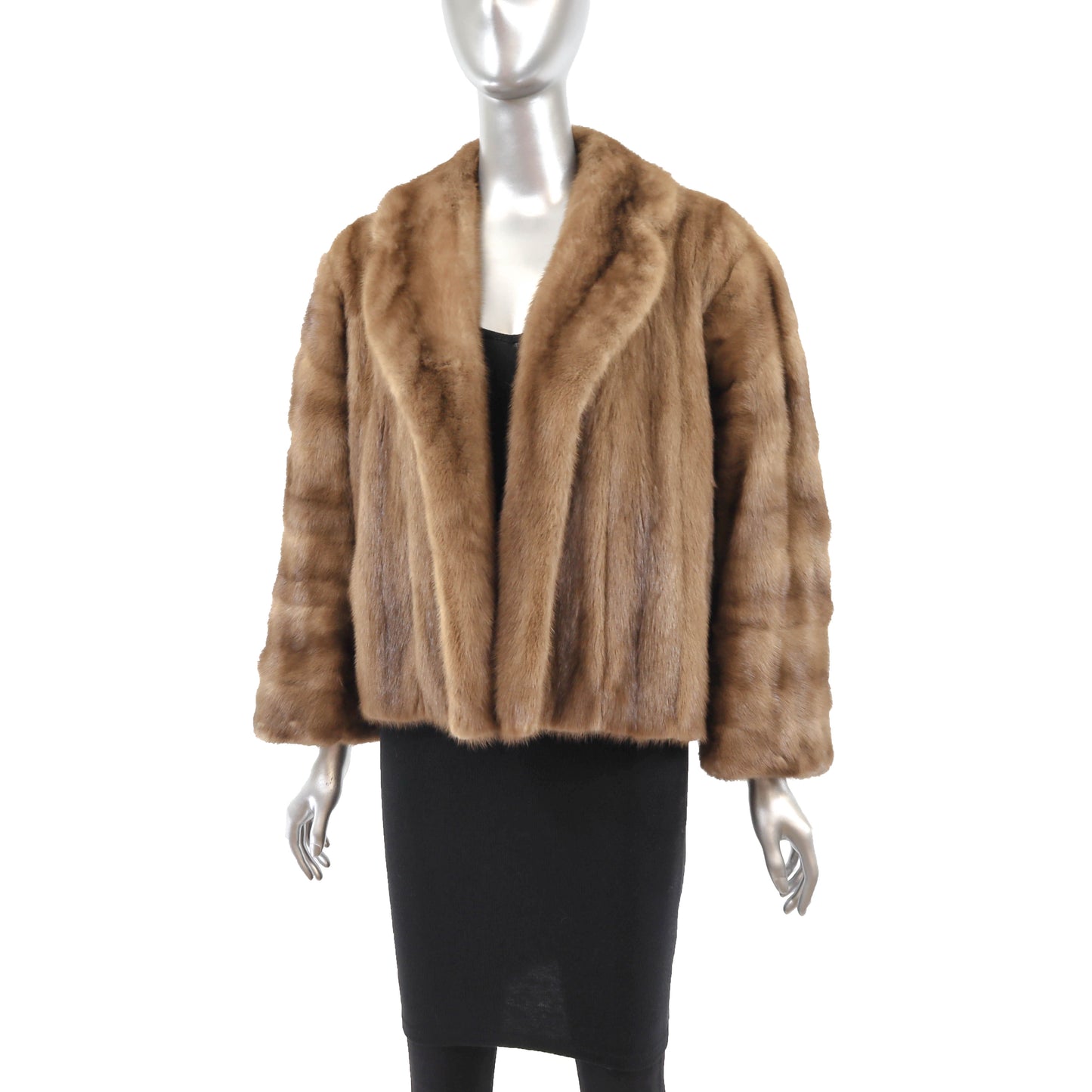 Light Brown Mink Jacket- Size XL