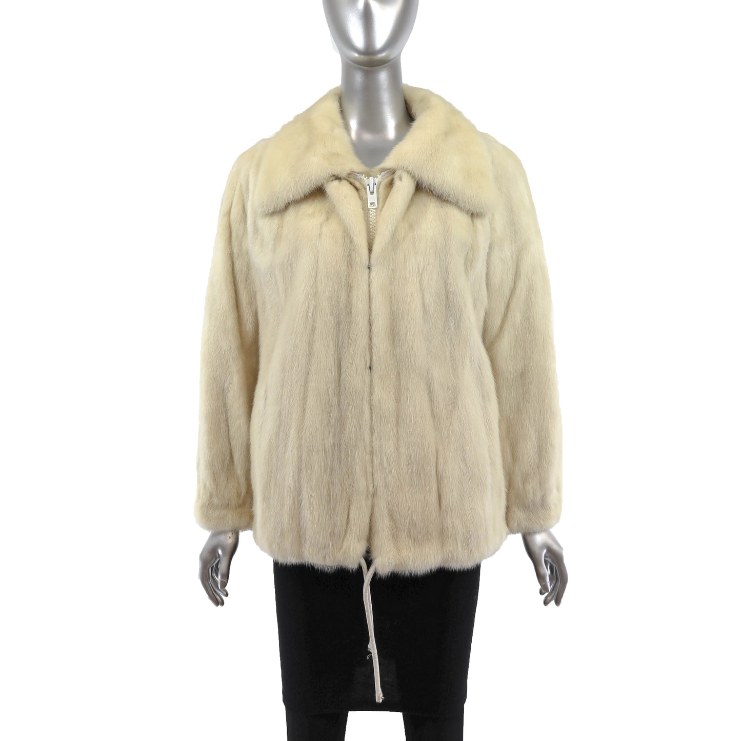 White Mink Jacket- Size S