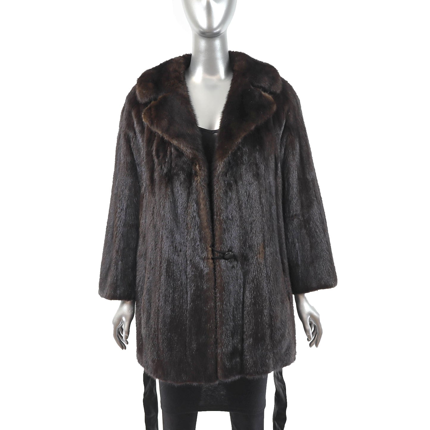 Brown Mink Jacket - Size M