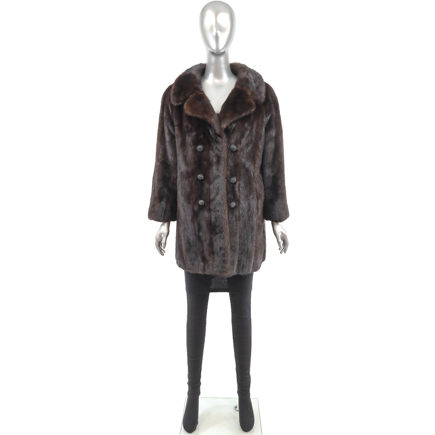 Brown Mink Jacket - Size XL