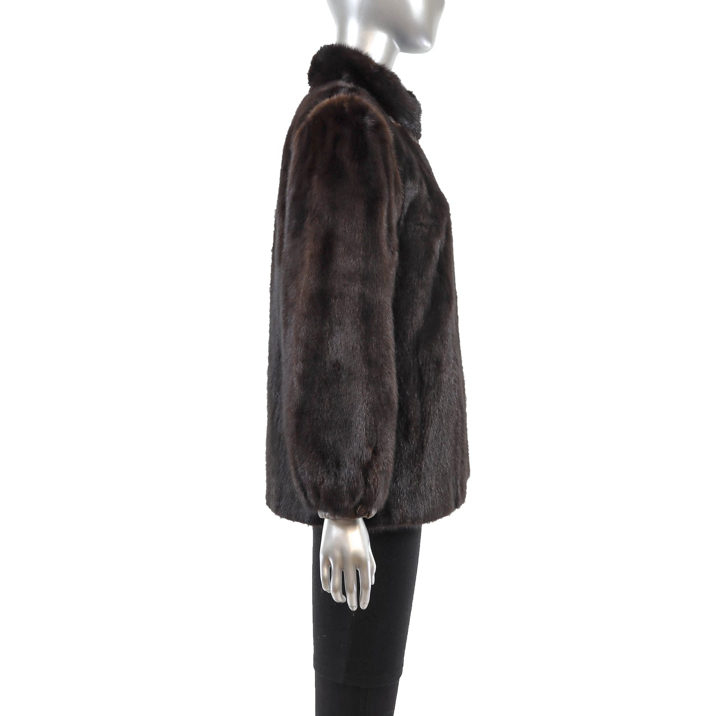 Mahogany Mink Jacket Reversible to Taffeta- Size S