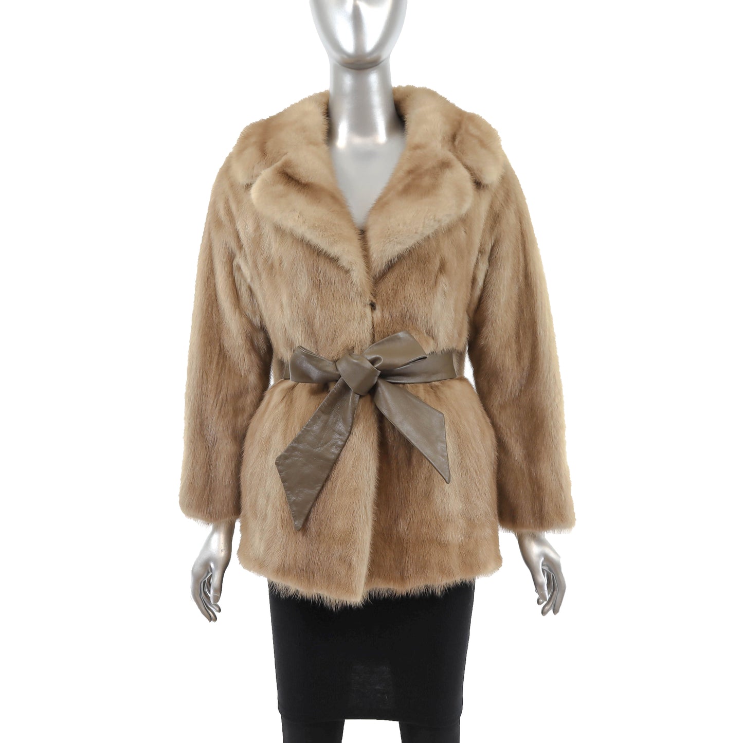 Light Brown Mink Jacket- Size M