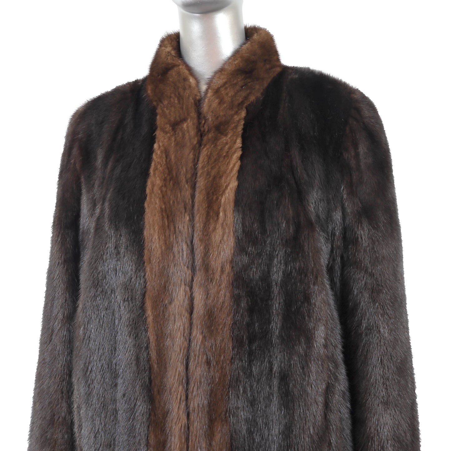 Brown Mink Jacket - Size M