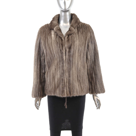 Sapphire Mink Corded Jacket- Size S