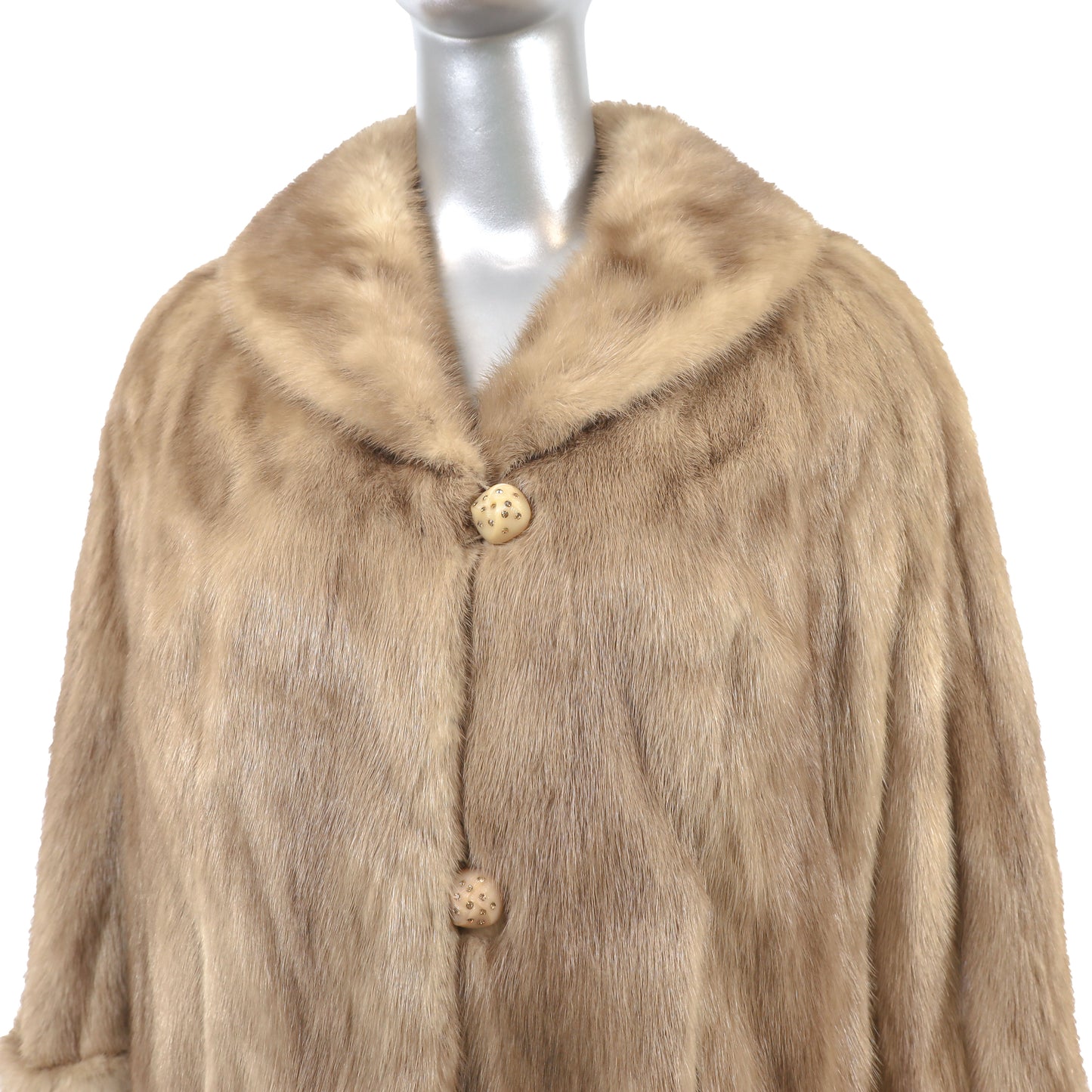 Autumn Haze Mink Jacket with Matching Collar- Size M