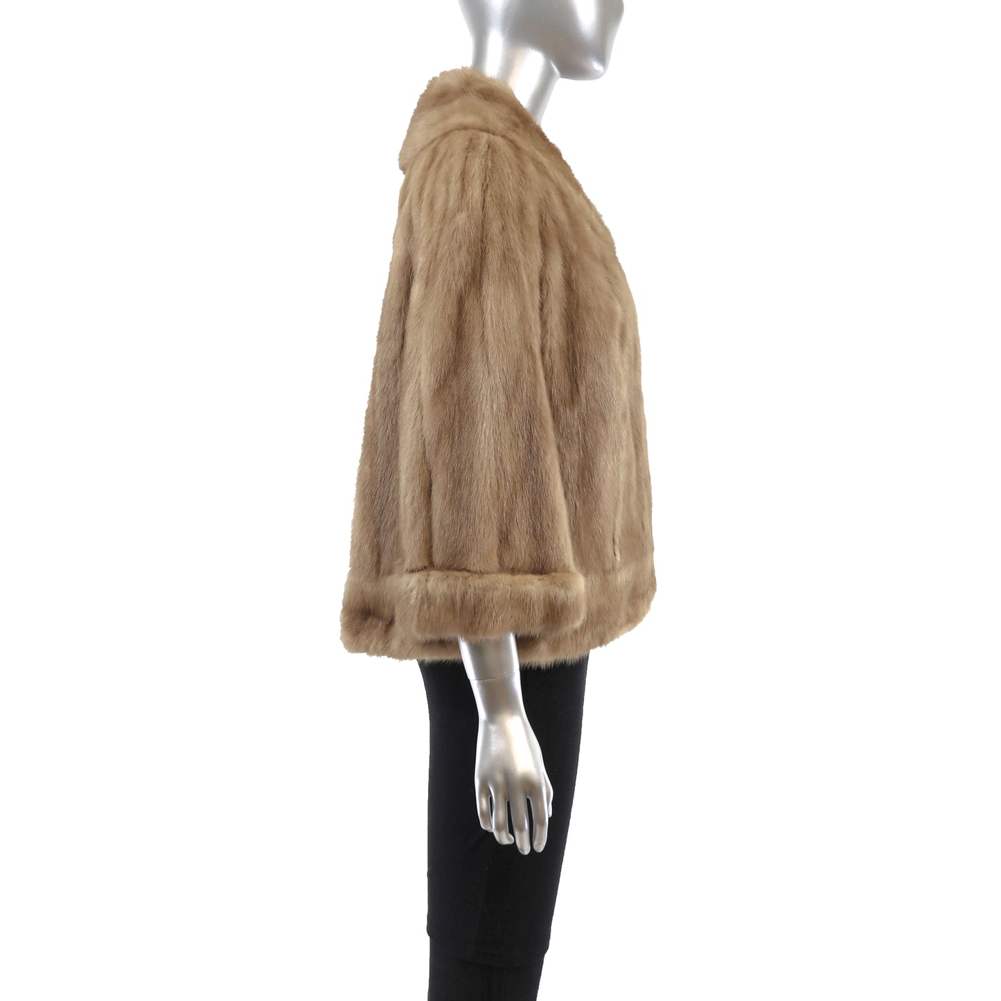 Autumn Haze Mink Jacket with Matching Collar- Size M