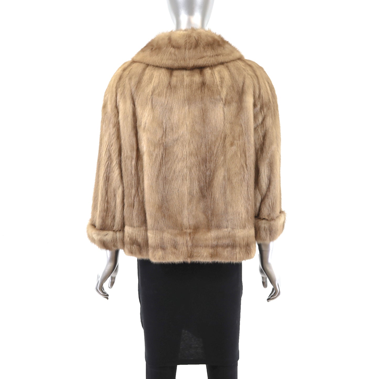 Autumn Haze Mink Jacket with Matching Collar- Size M