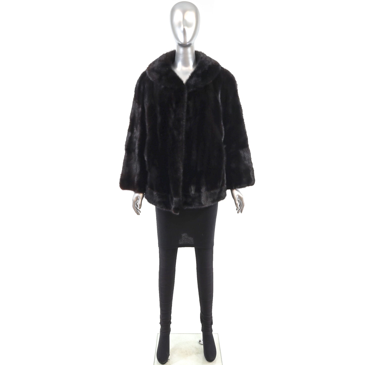 Black Mink Jacket- Size L