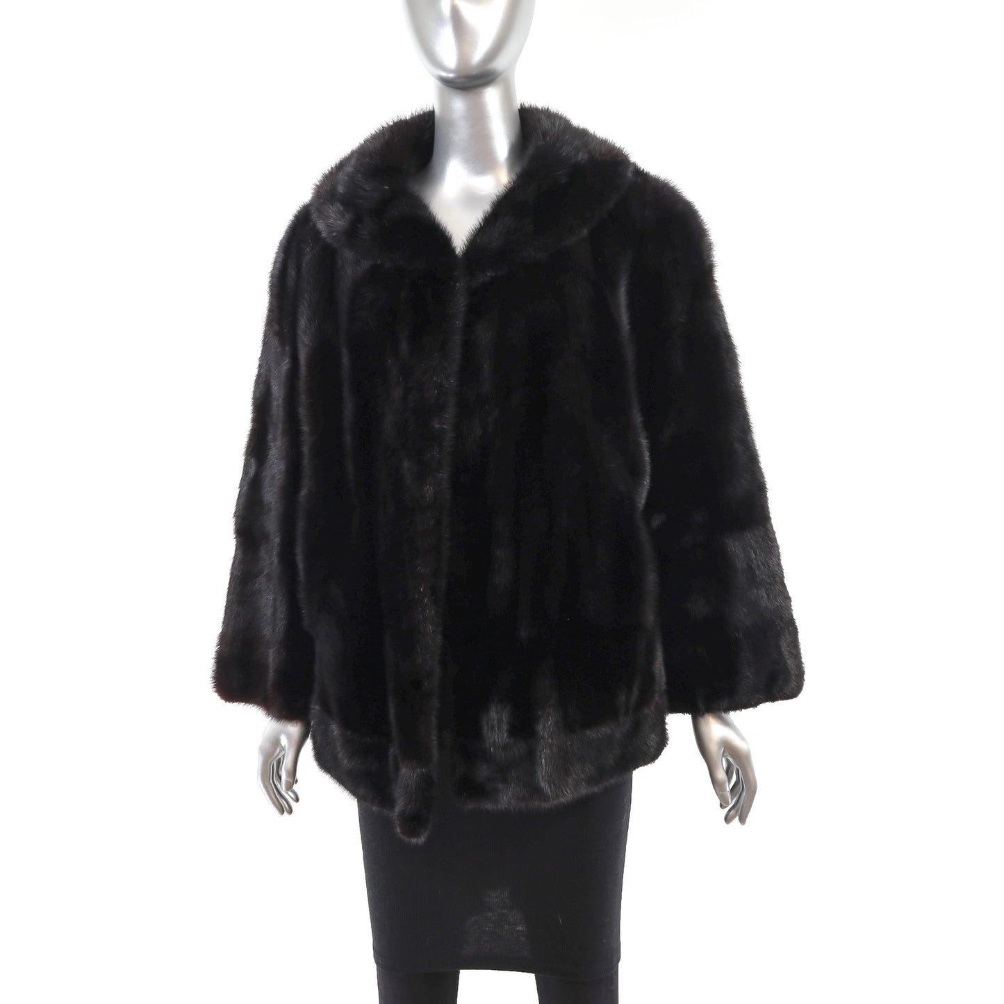 Black Mink Jacket- Size L