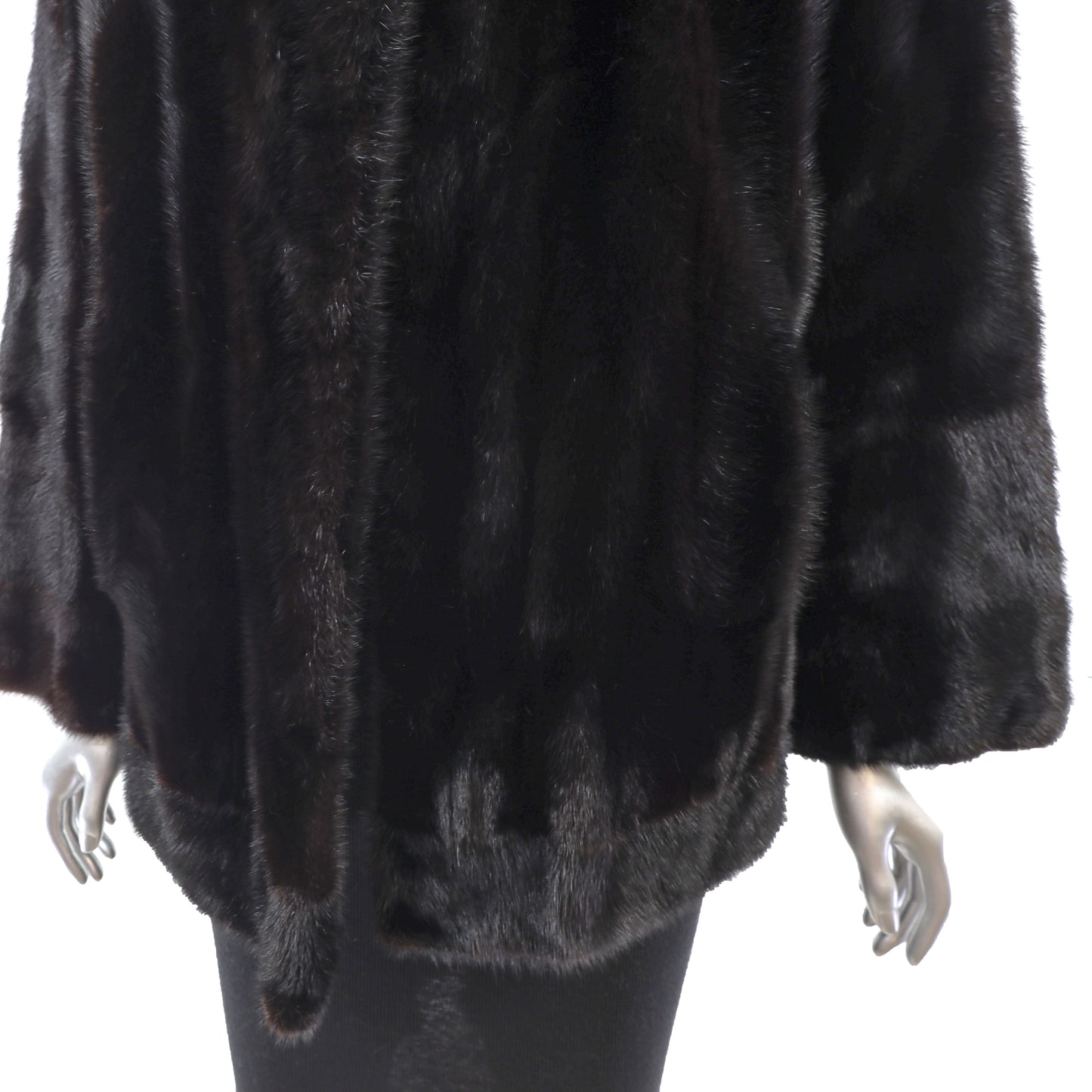 Black Mink Jacket- Size L