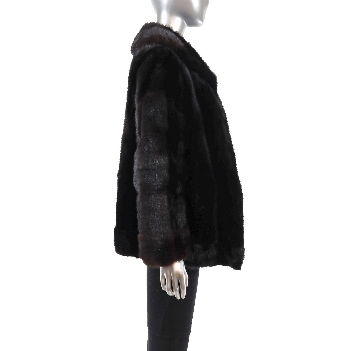 Black Mink Jacket- Size L