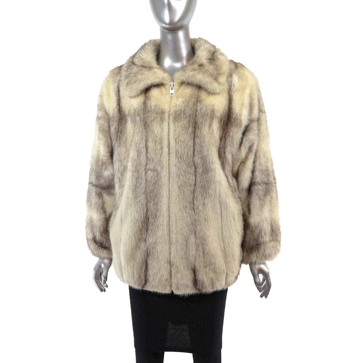 Cross Mink Jacket- Size L