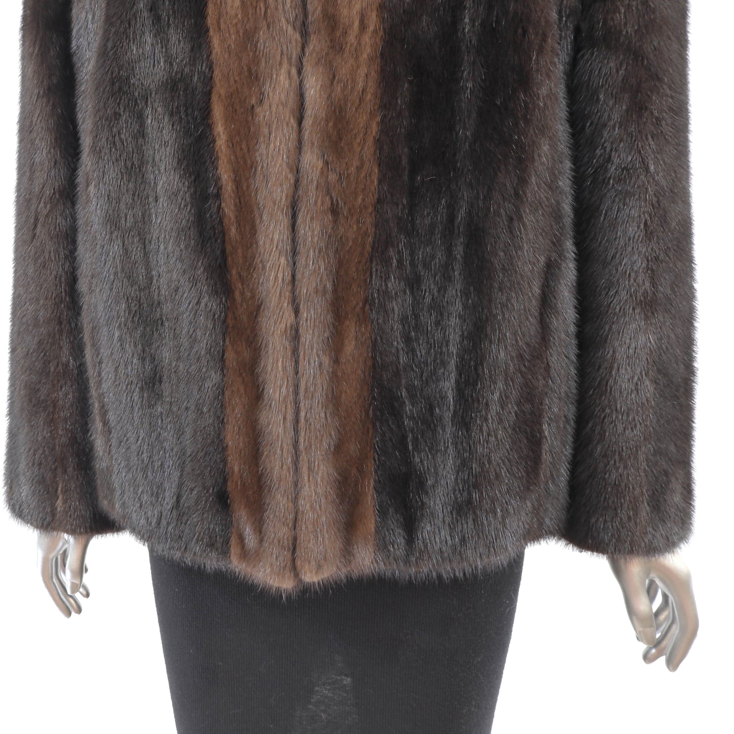 Brown Mink Jacket - Size M