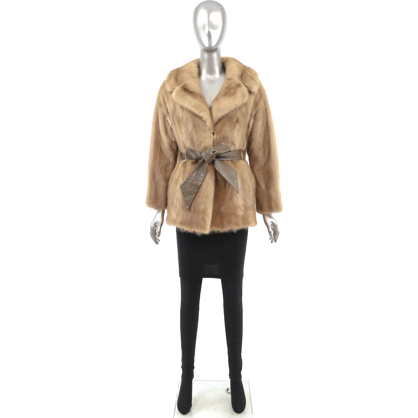 Light Brown Mink Jacket- Size M