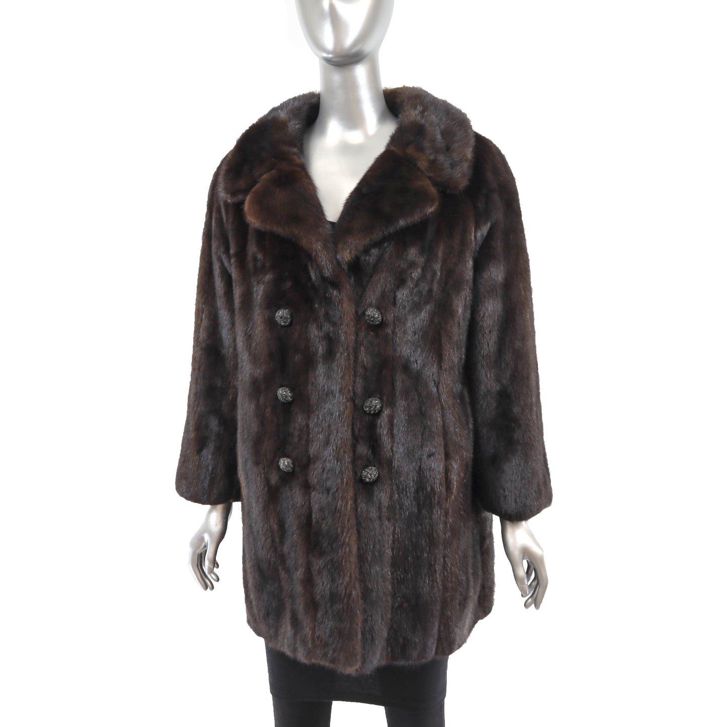 Brown Mink Jacket - Size XL