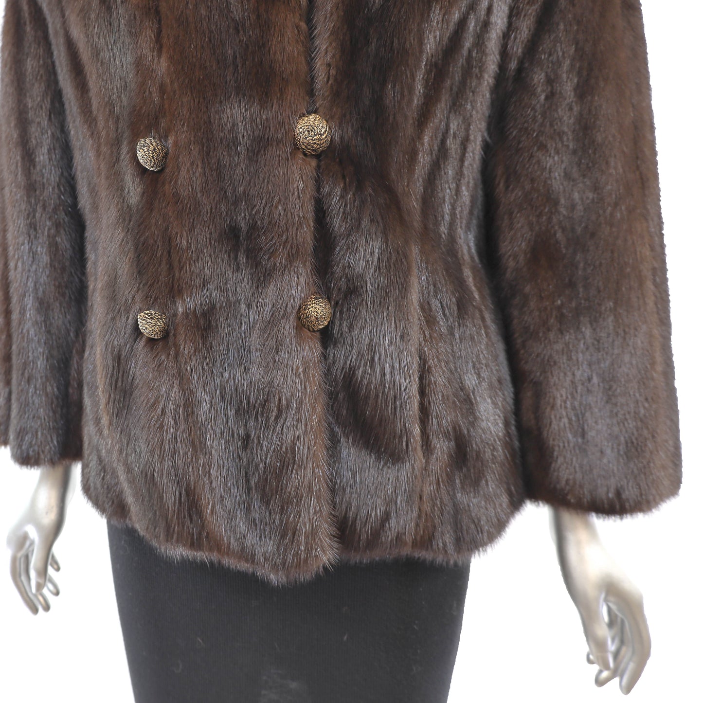 Brown Mink Jacket - Size M