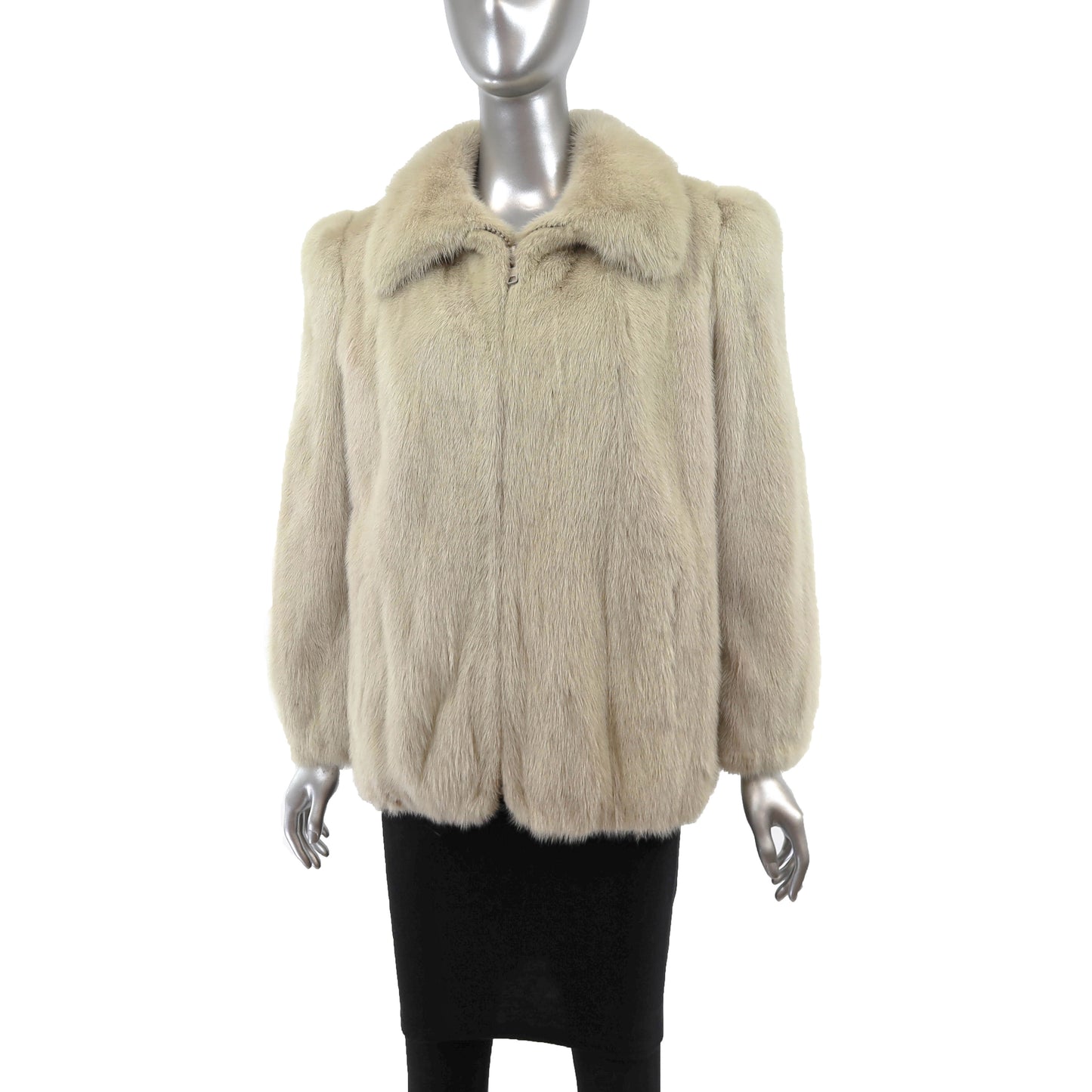 Ivory Mink Jacket- Size M