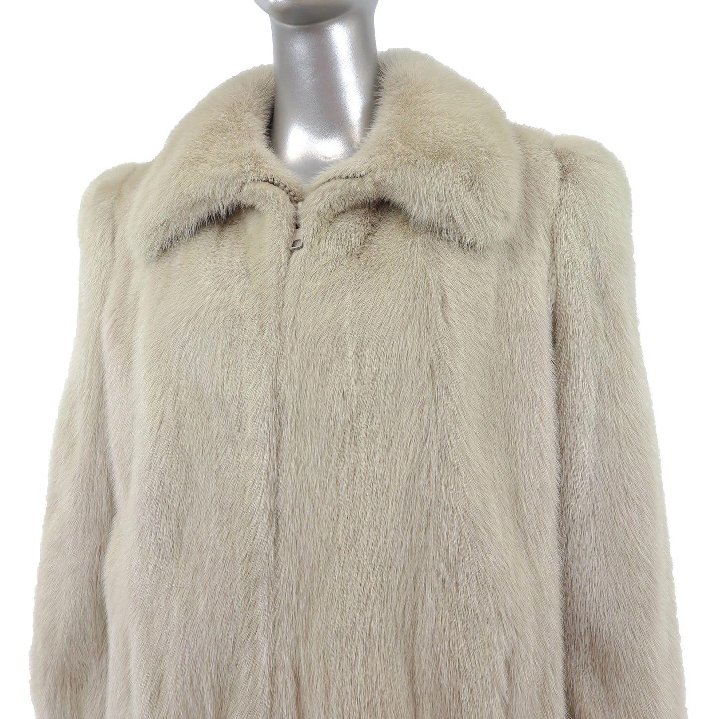 Ivory Mink Jacket- Size M