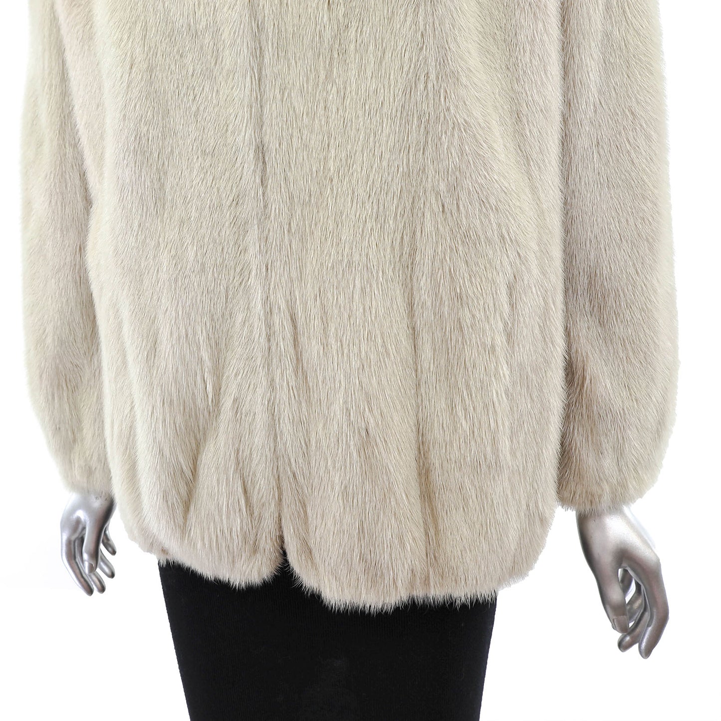 Ivory Mink Jacket- Size M