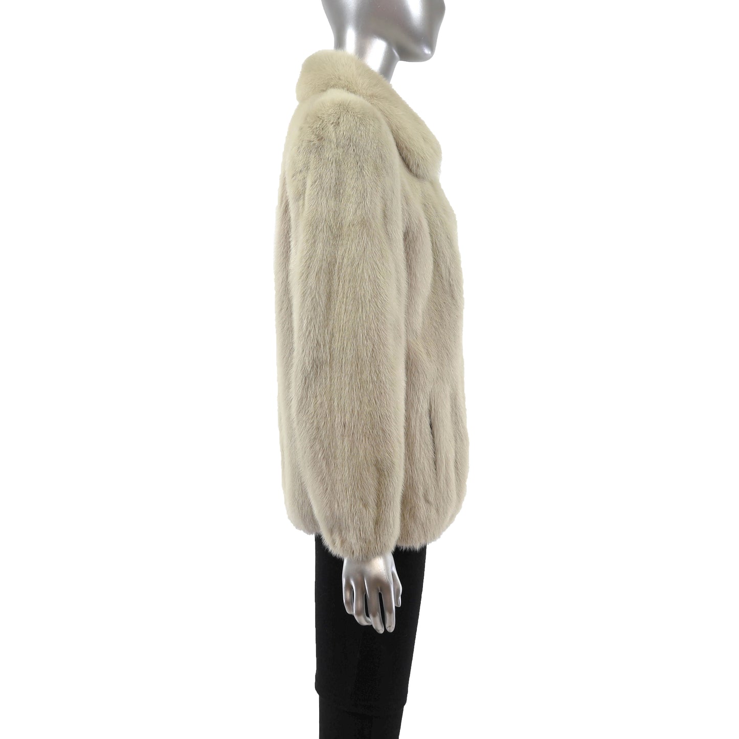 Ivory Mink Jacket- Size M