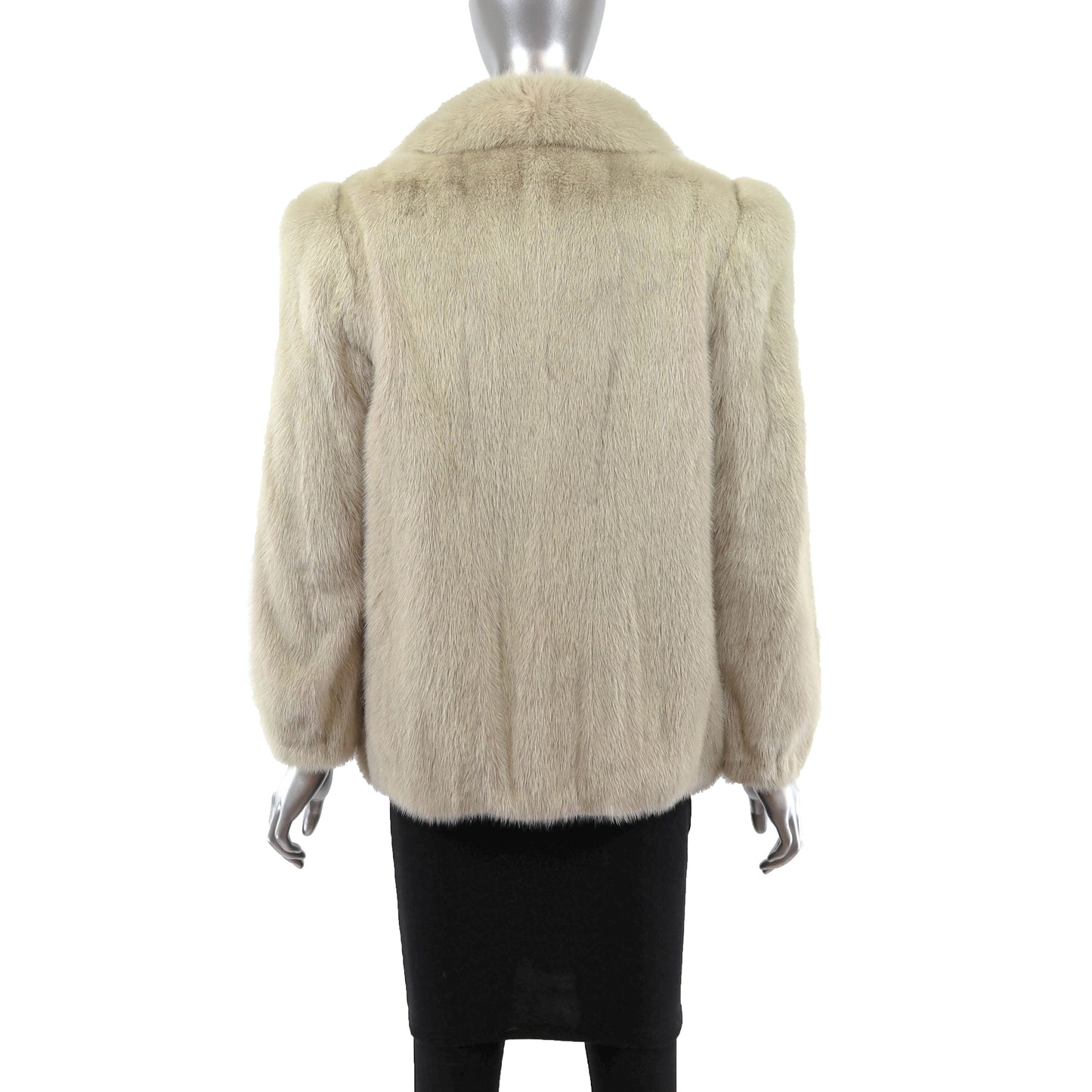 Ivory Mink Jacket- Size M