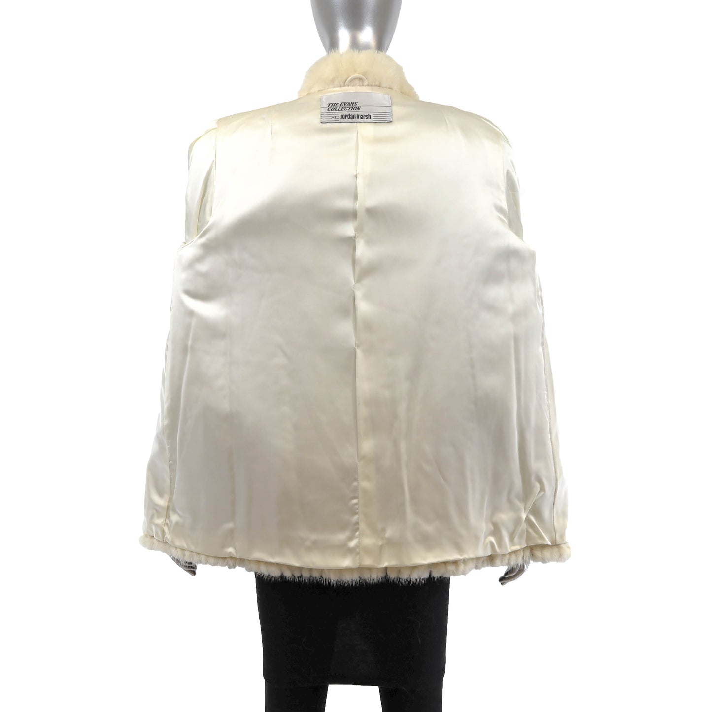 Ivory Corded Mink Jacket- Size L