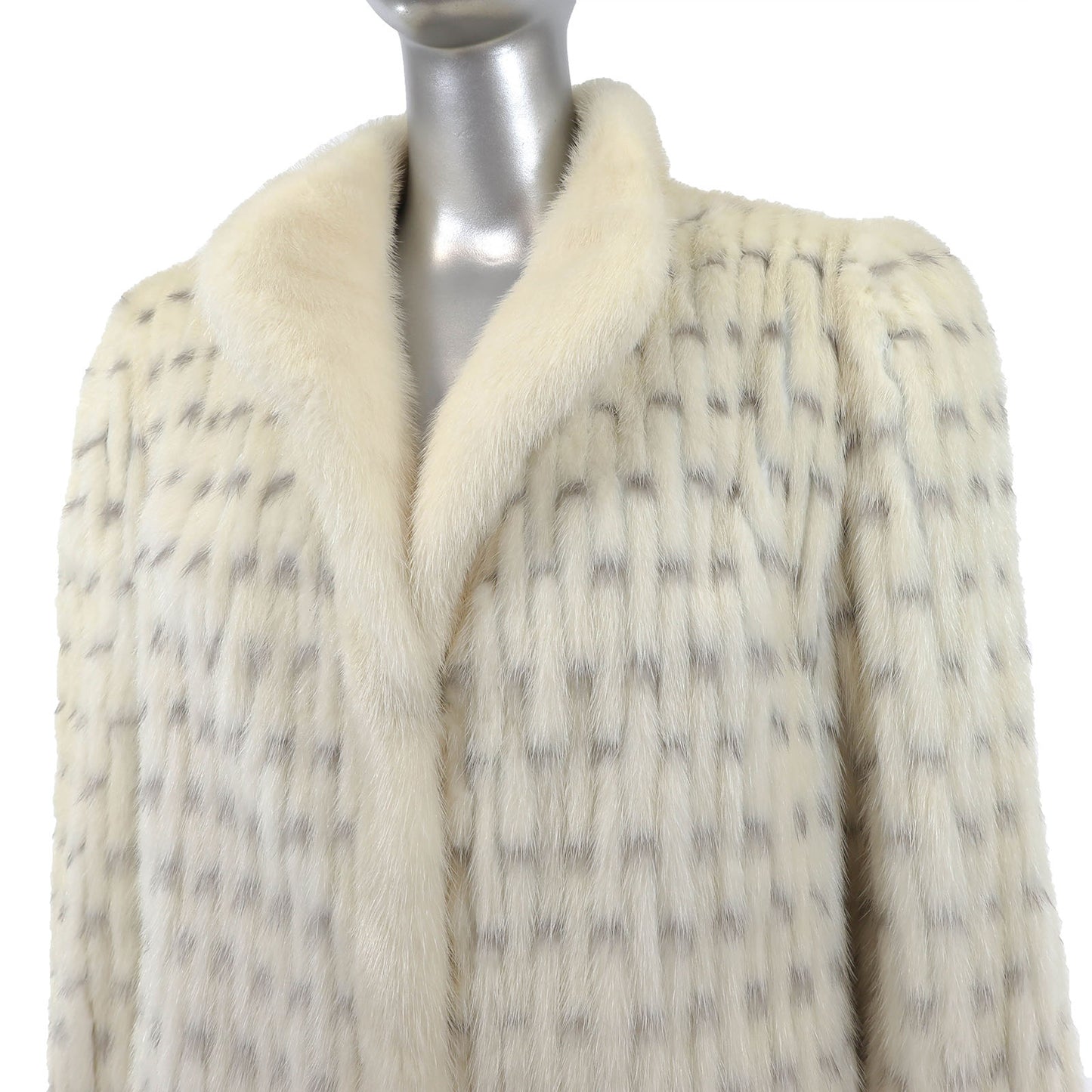 Ivory Corded Mink Jacket- Size L