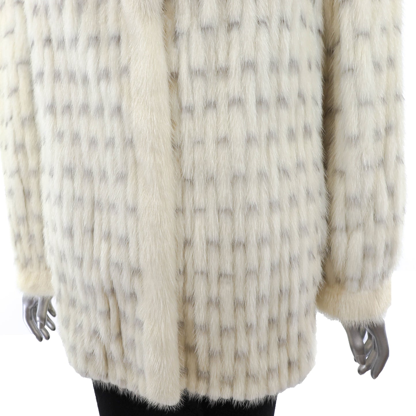 Ivory Corded Mink Jacket- Size L