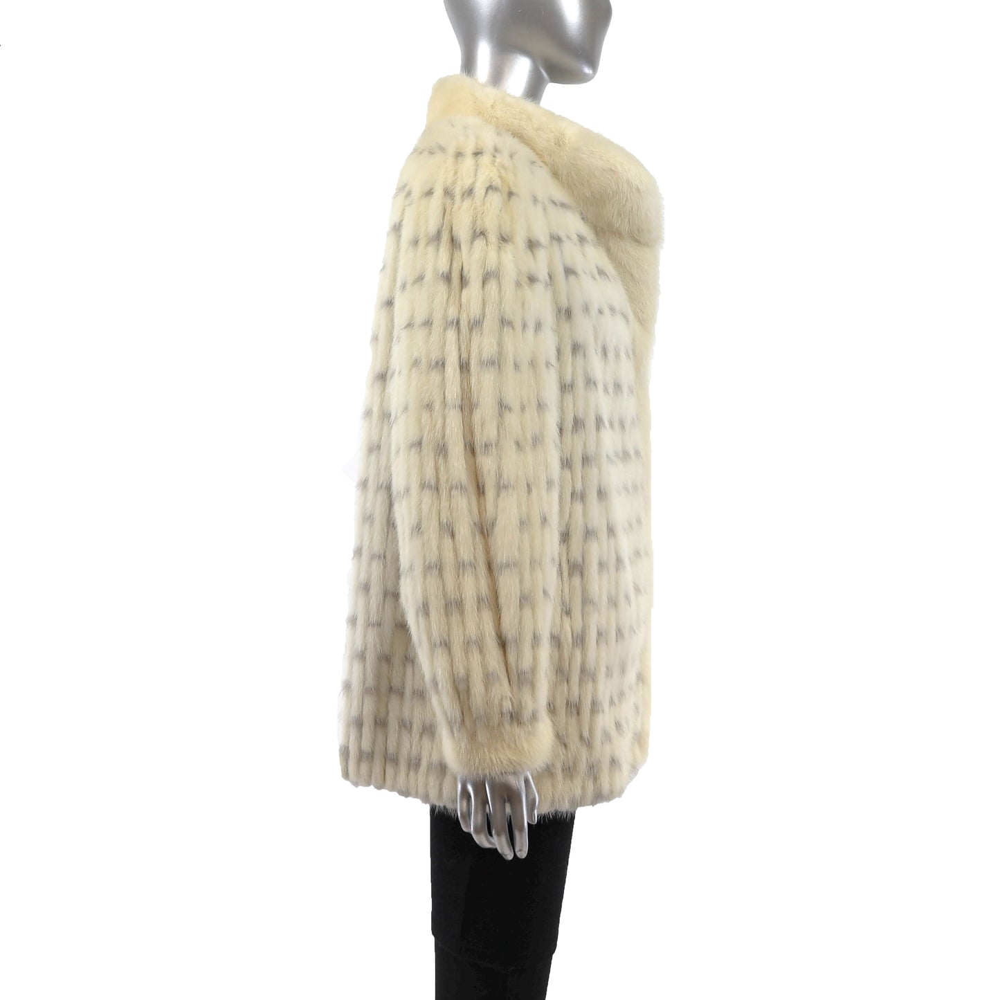 Ivory Corded Mink Jacket- Size L