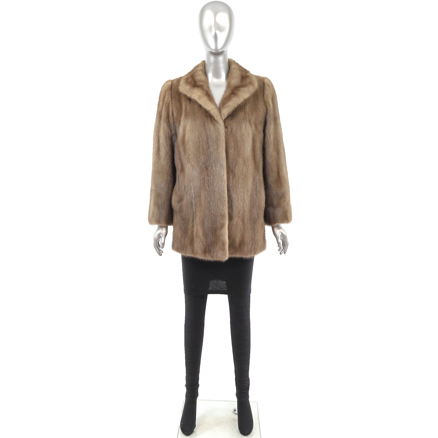 Light Brown Mink Jacket- Size M