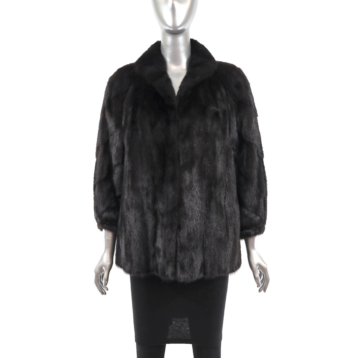 Black Mink Jacket- Size S