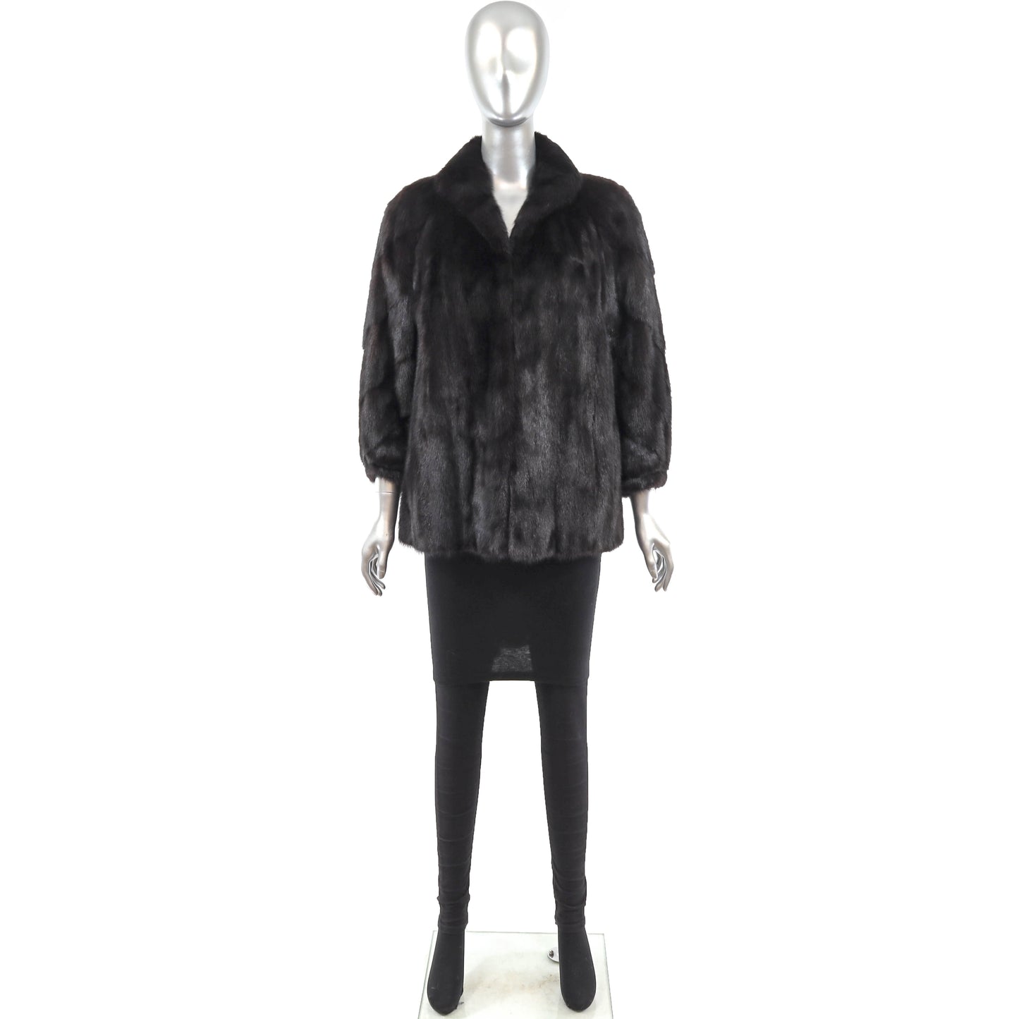 Black Mink Jacket- Size S