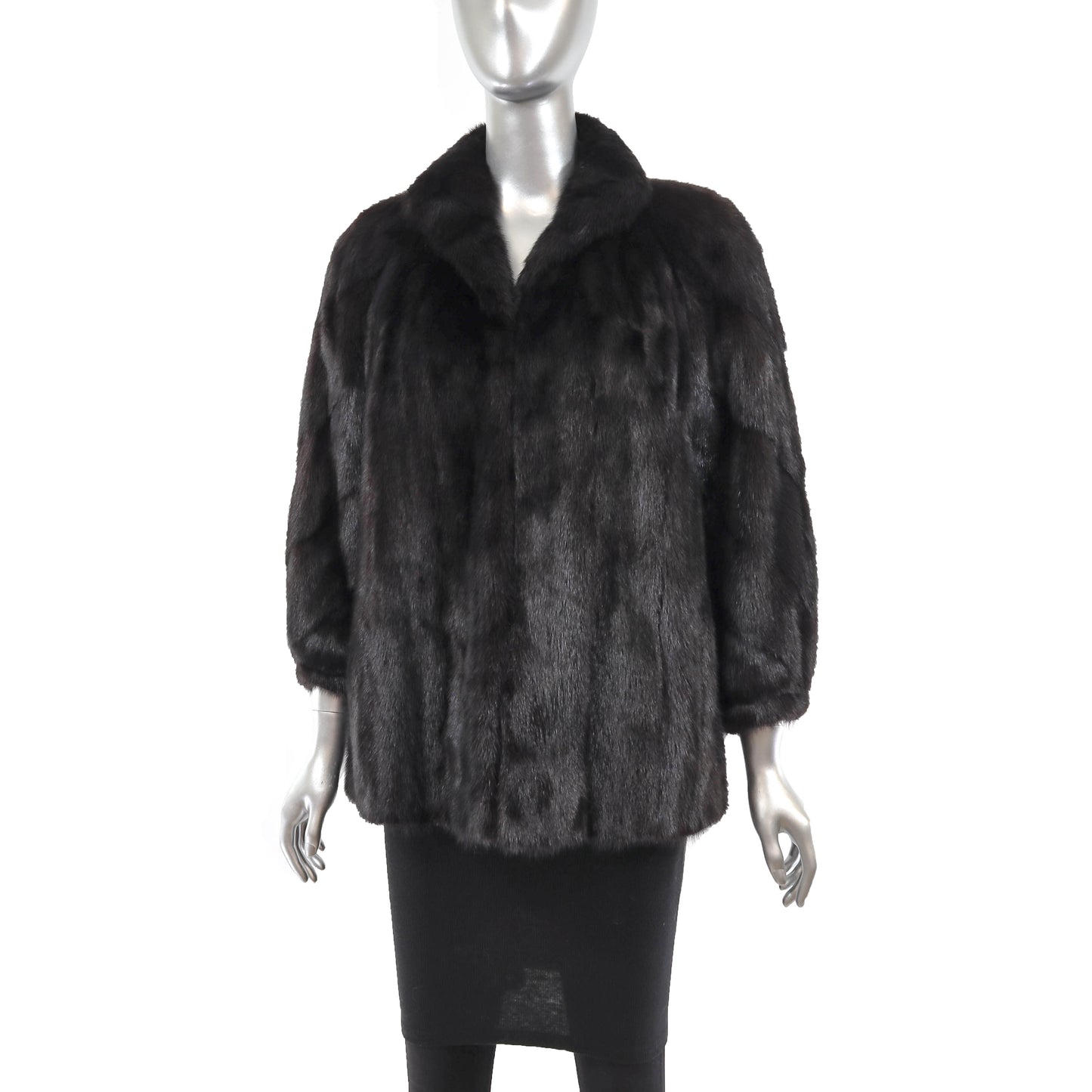 Black Mink Jacket- Size S