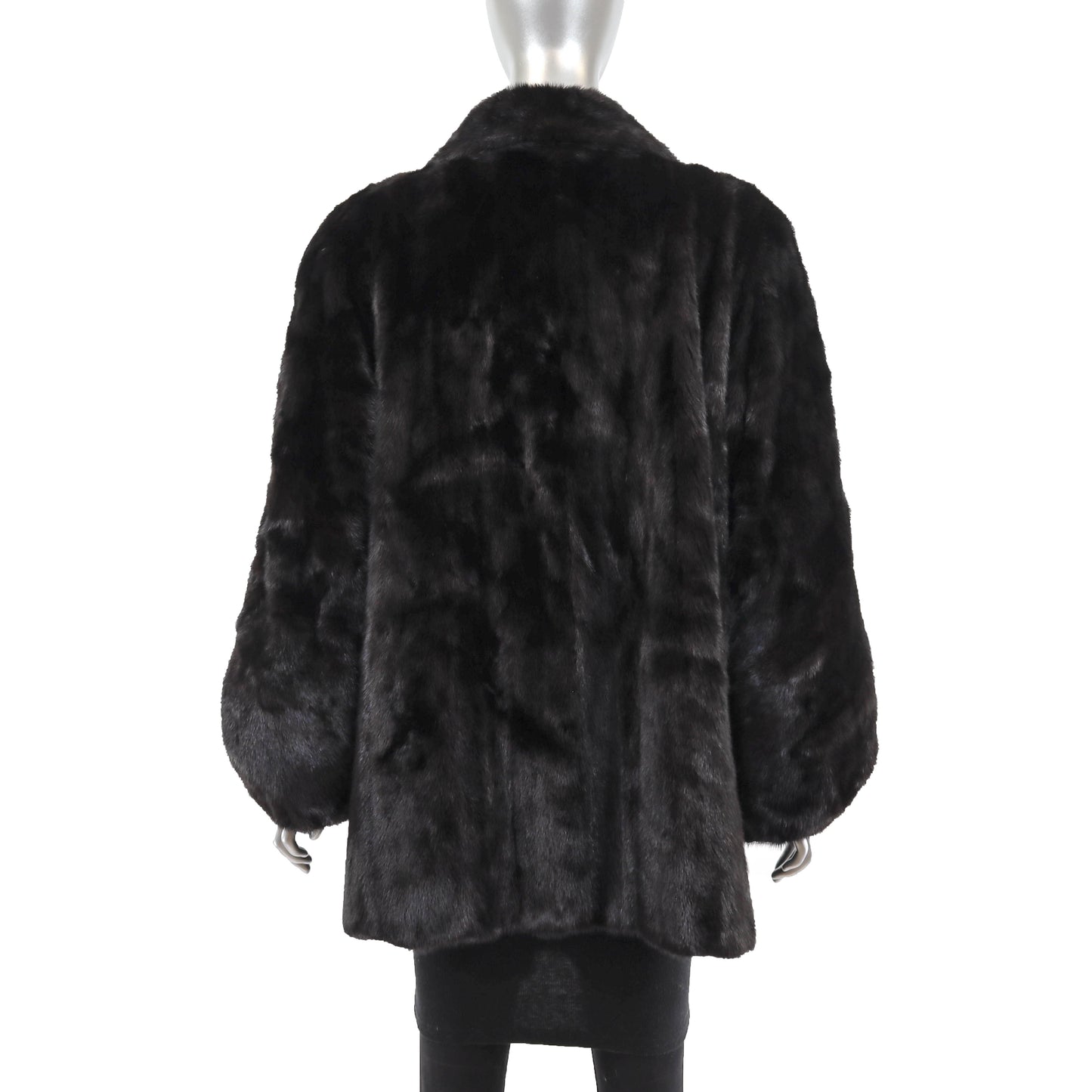 Revillon/ Saks-Fifth Avenue Black Mink Jacket- Size L