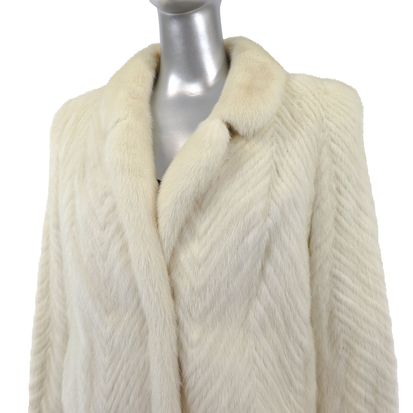 Beige Section Mink Jacket- Size S