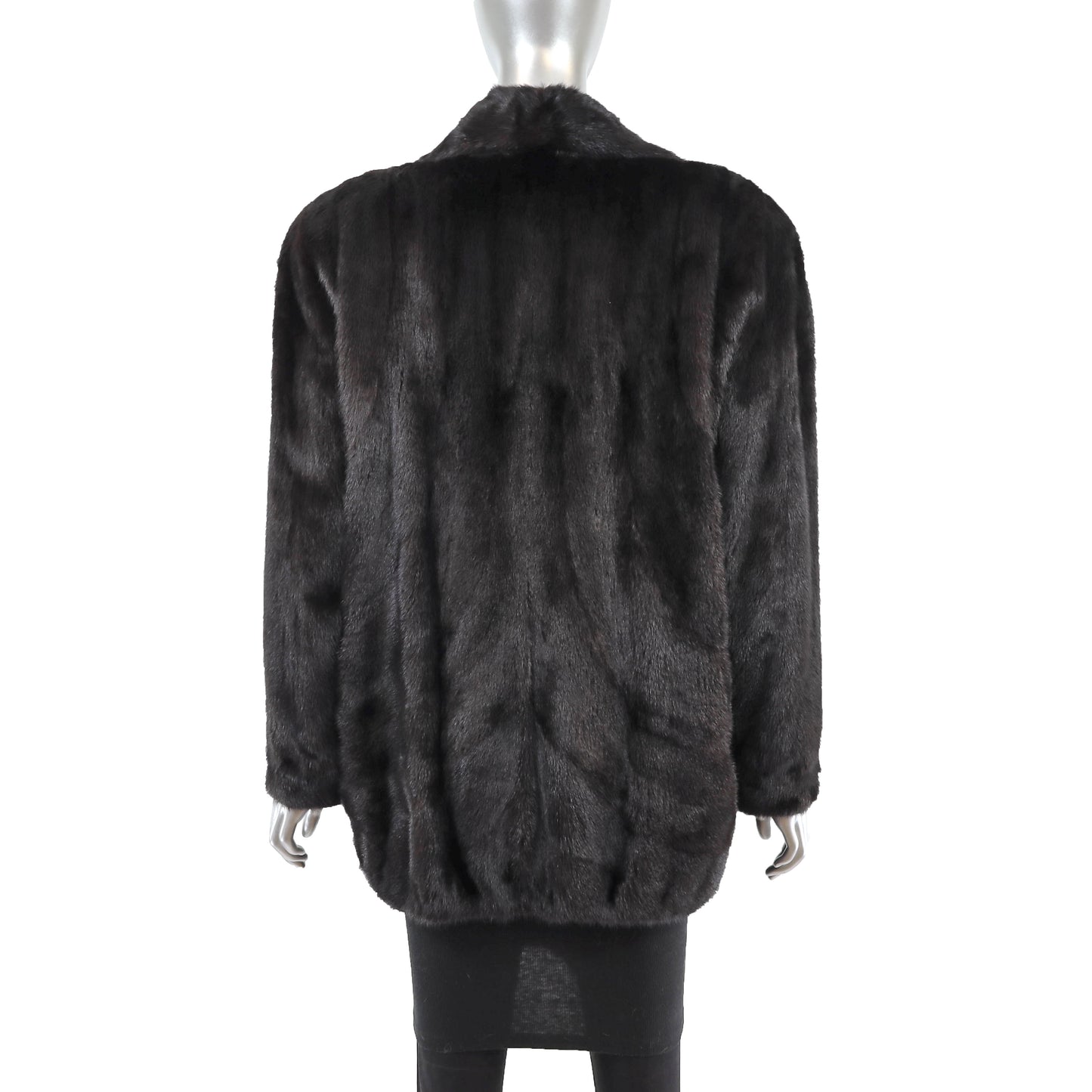 Black Mink Jacket- Size XL