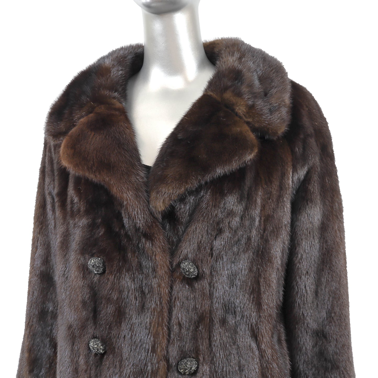 Brown Mink Jacket - Size XL