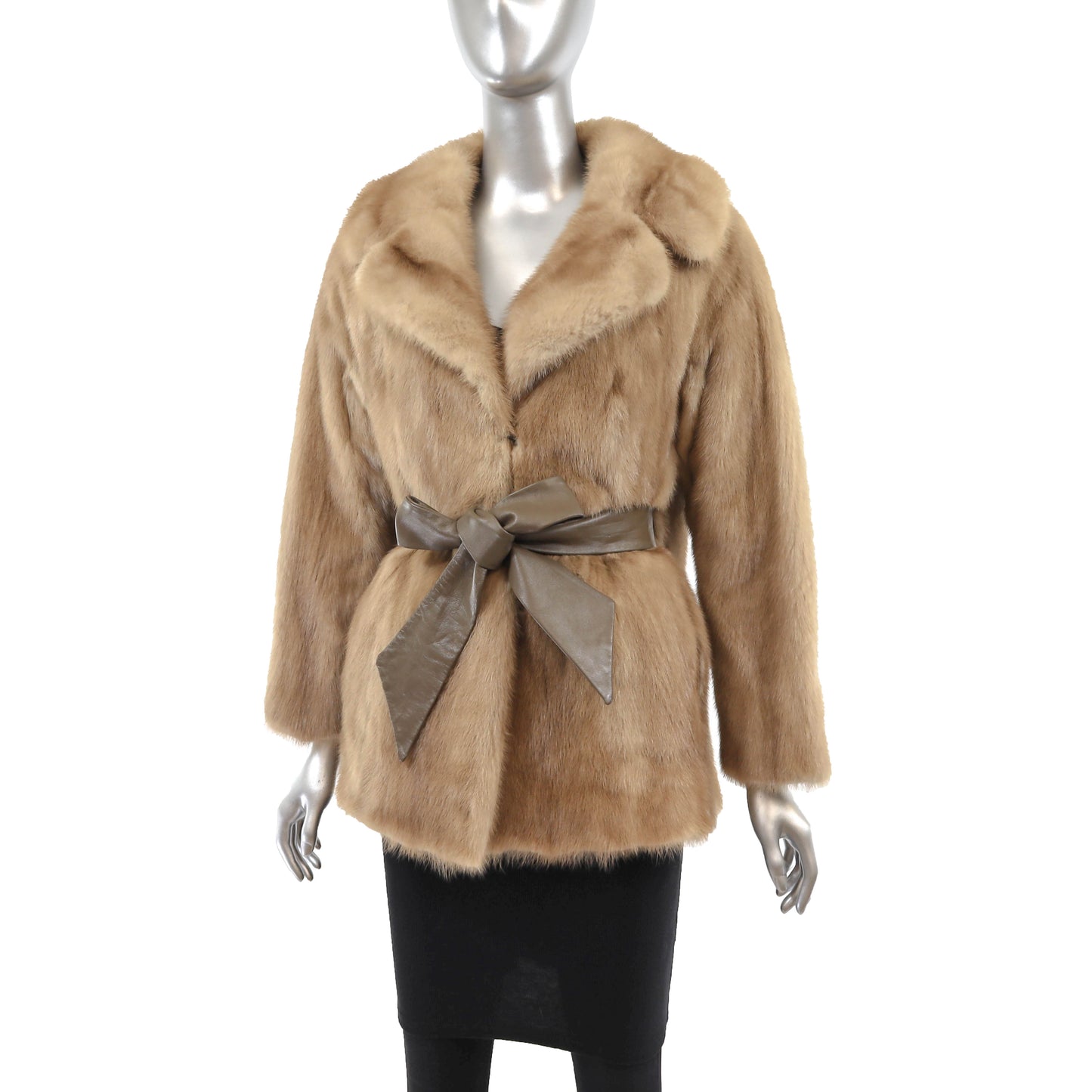 Light Brown Mink Jacket- Size M