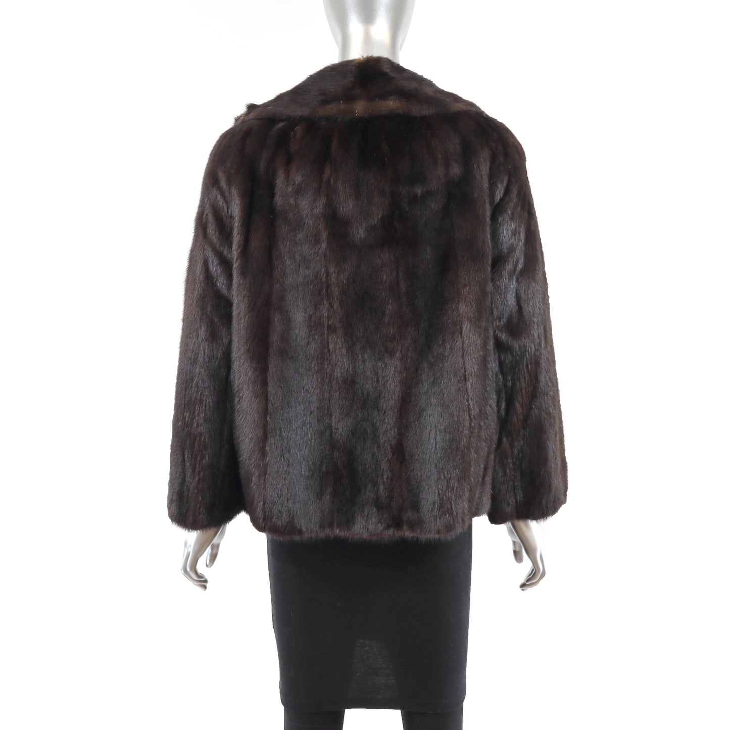 Brown Mink Jacket - Size M