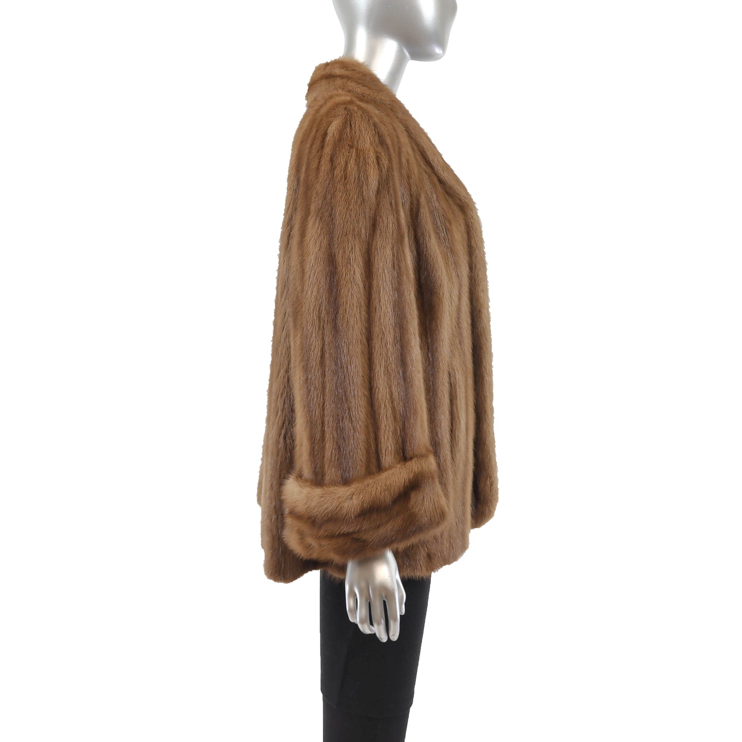 Light Brown Mink Jacket- Size L