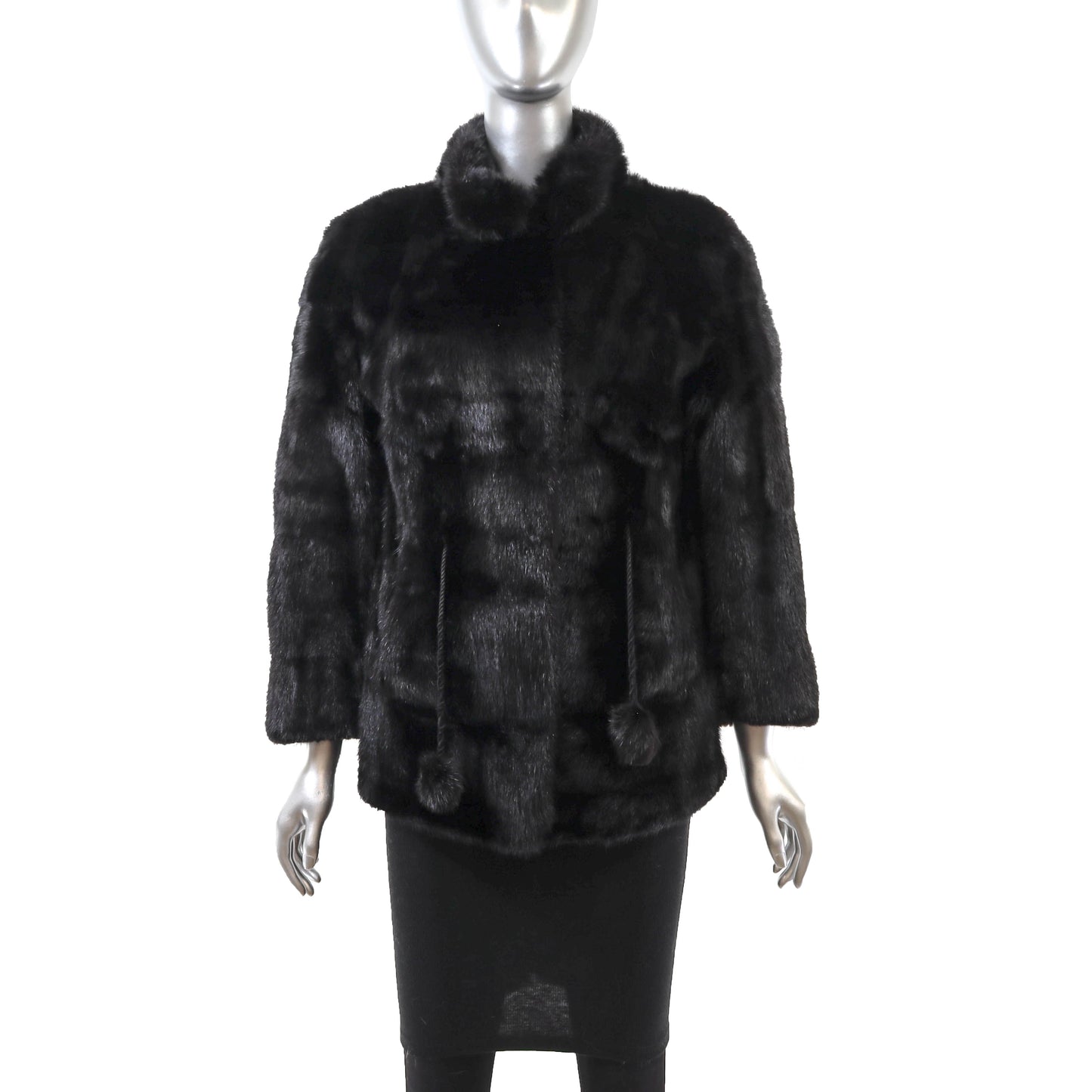 Black Mink Jacket- Size S