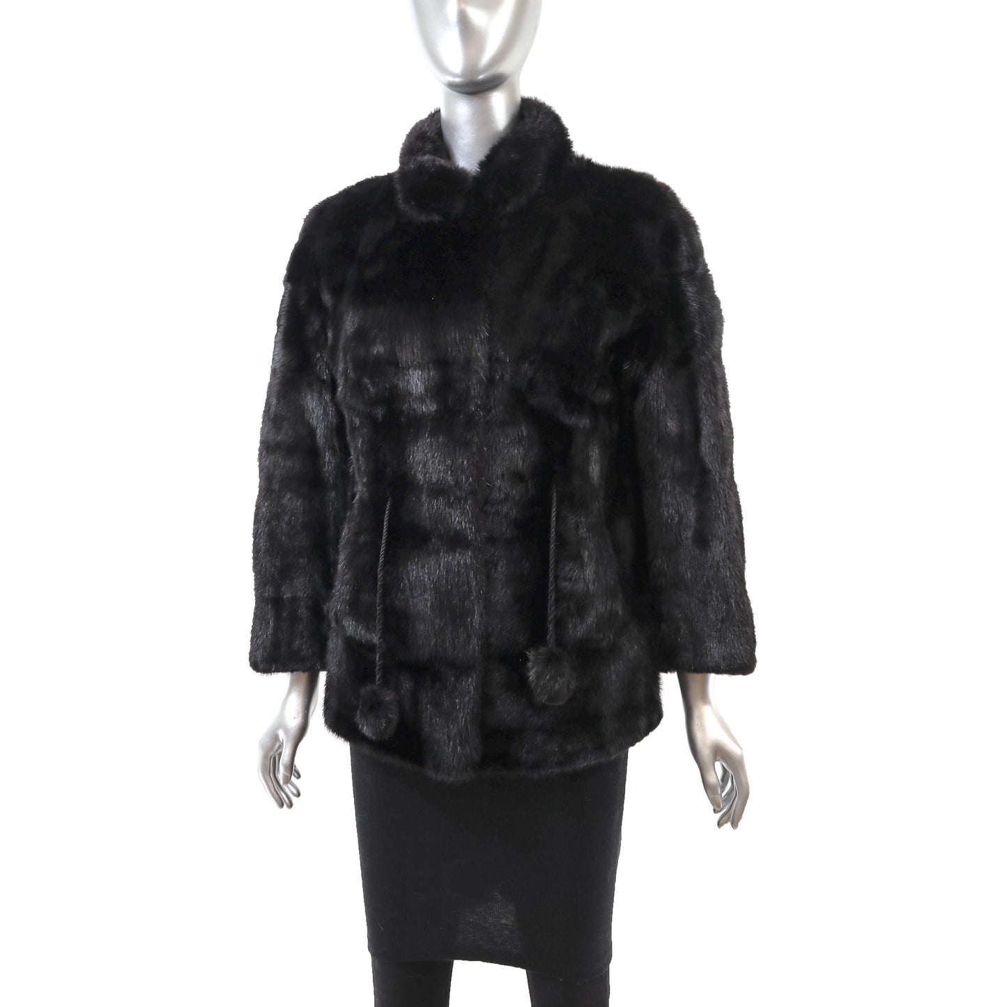 Black Mink Jacket- Size S