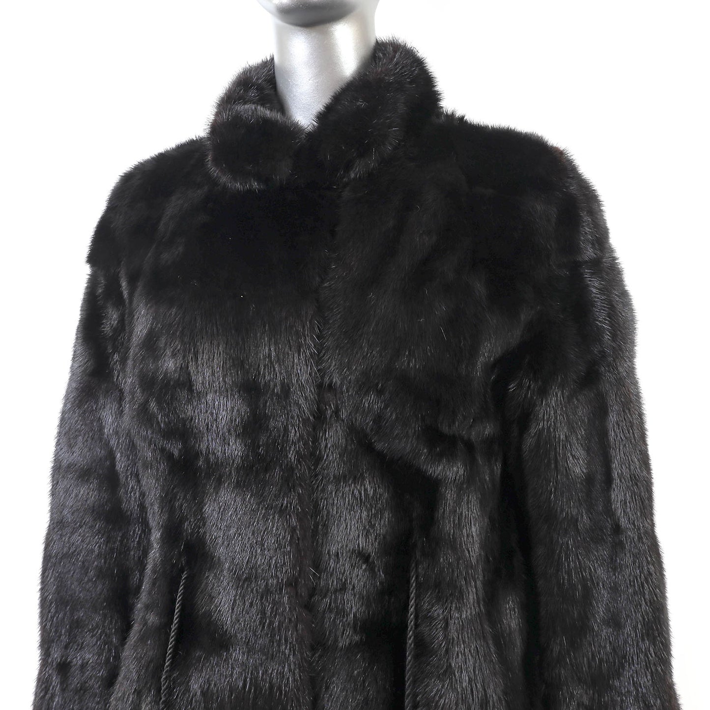 Black Mink Jacket- Size S